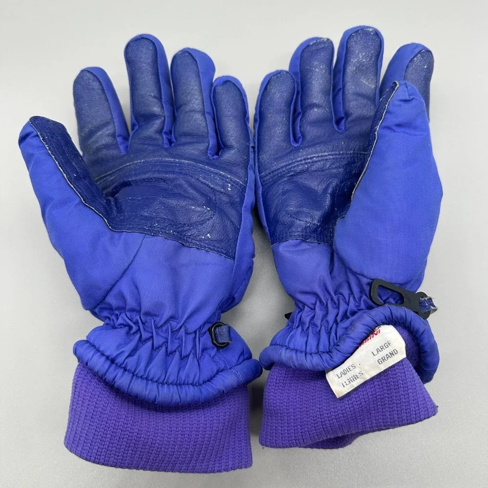 Gordini Gore-Tex Ski Gloves Womens Large Purple Blue Waterproof Insulated Winter